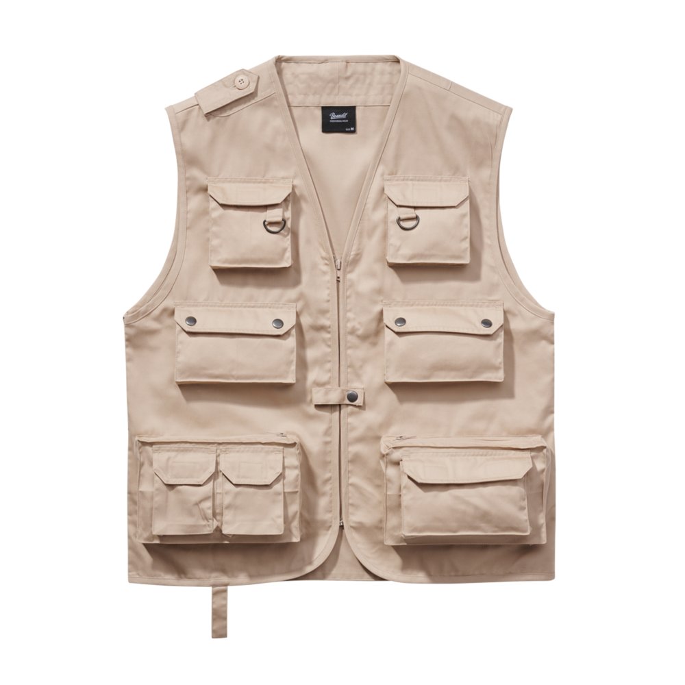 Brandit - Multiple pocket Gilet de chasse - Crème